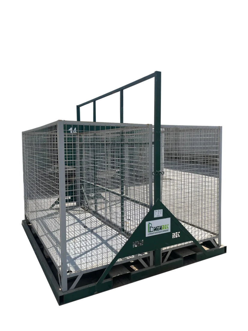 Rack MENREC grillagé pour 30 menuiseries vitrées