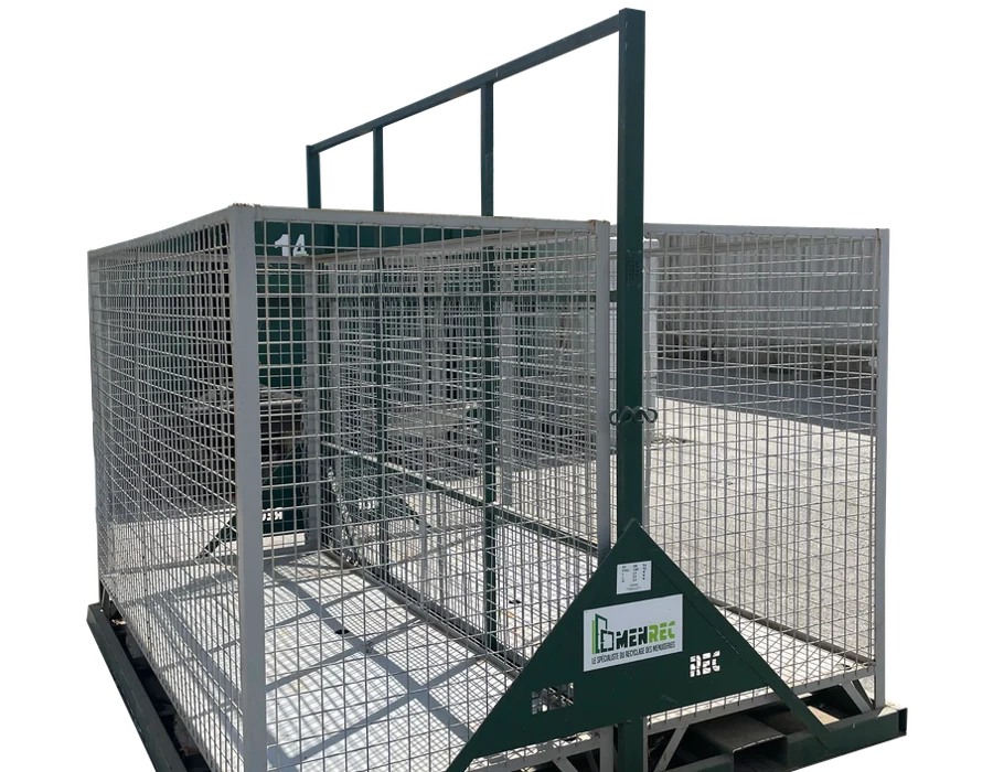 Rack MENREC grillagé pour 30 menuiseries vitrées